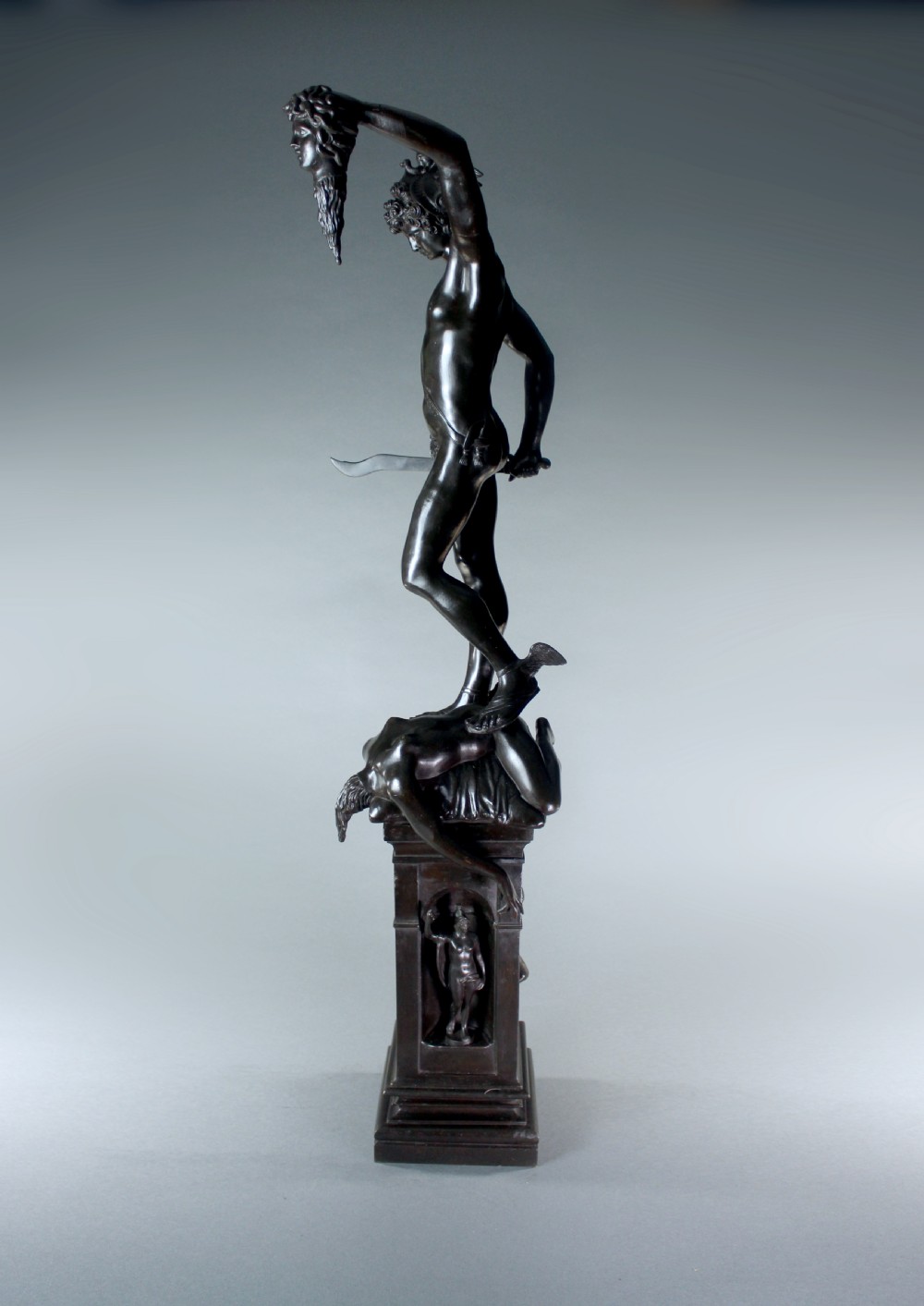 Fine bronze Perseus with the Head of Medusa after Cellini View IV