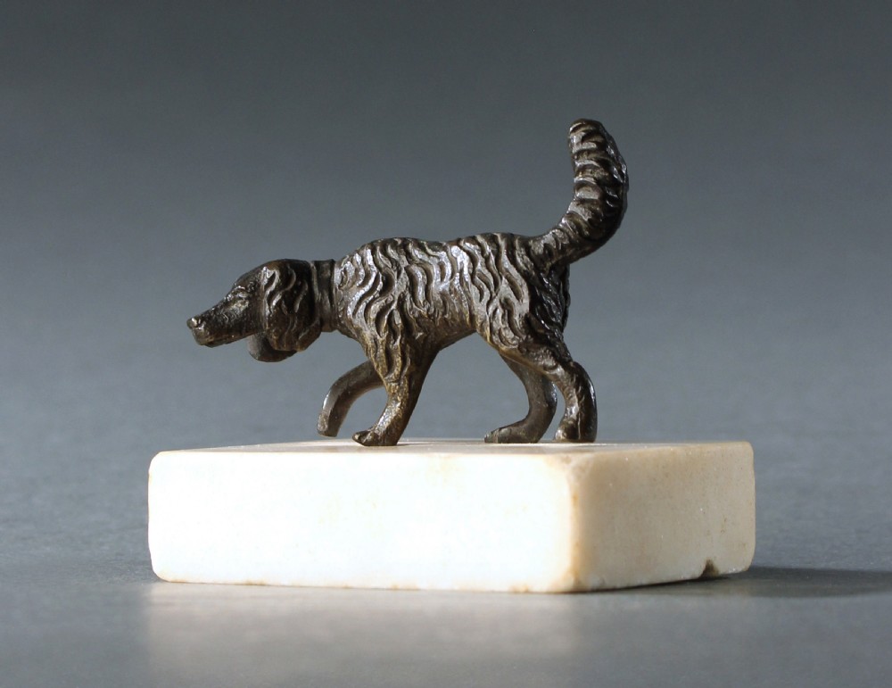 Georgian hunting dog paperweight  View II