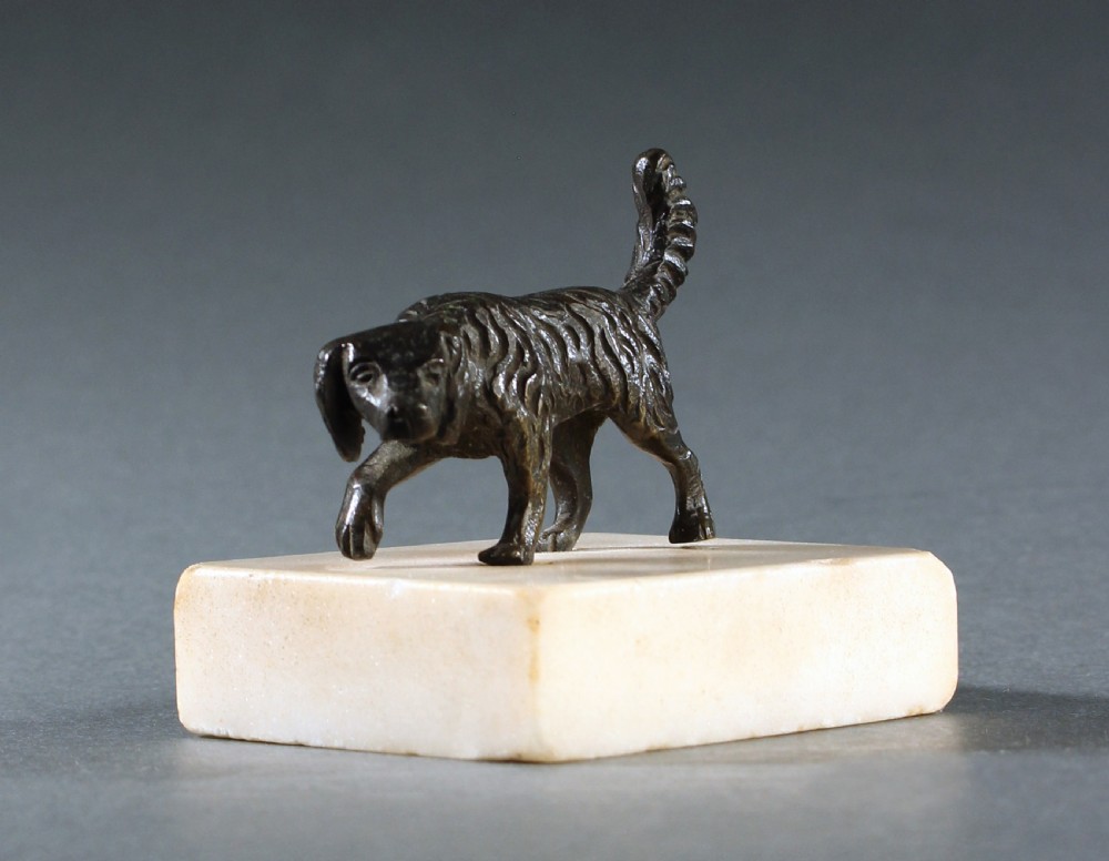 Georgian hunting dog paperweight  View III