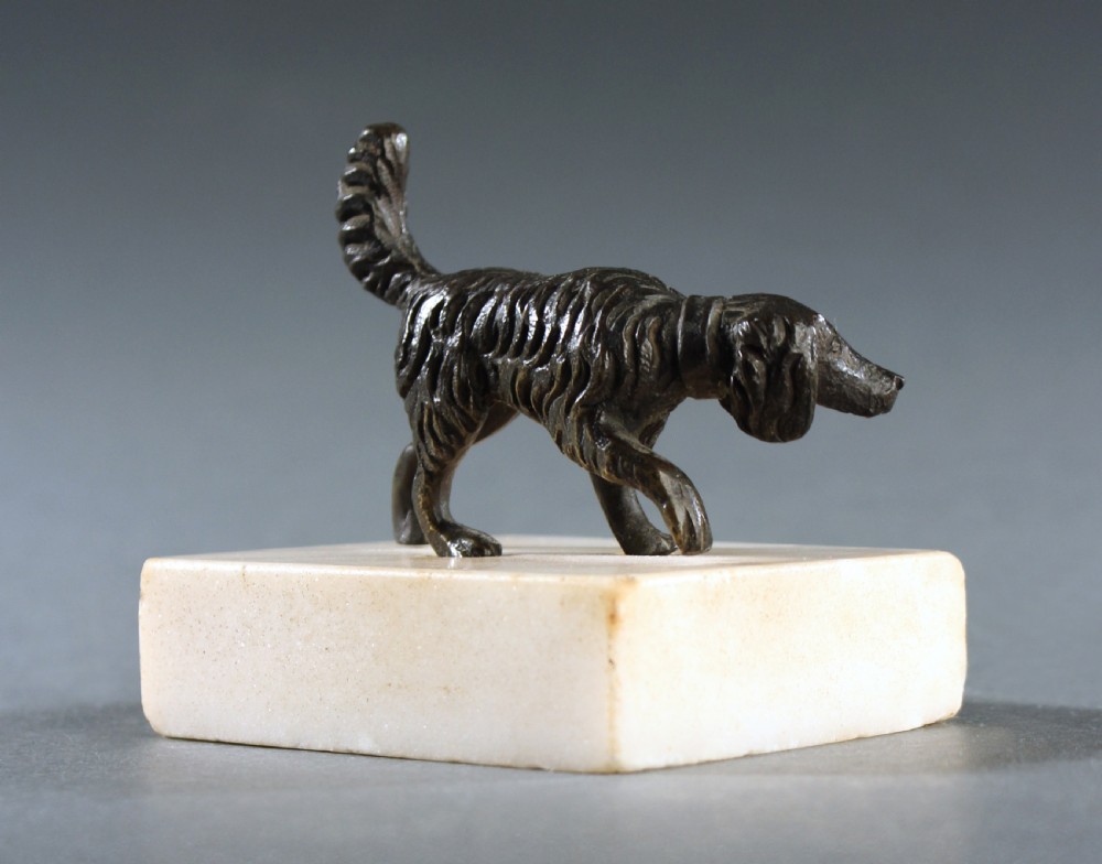 Georgian hunting dog paperweight  View IV