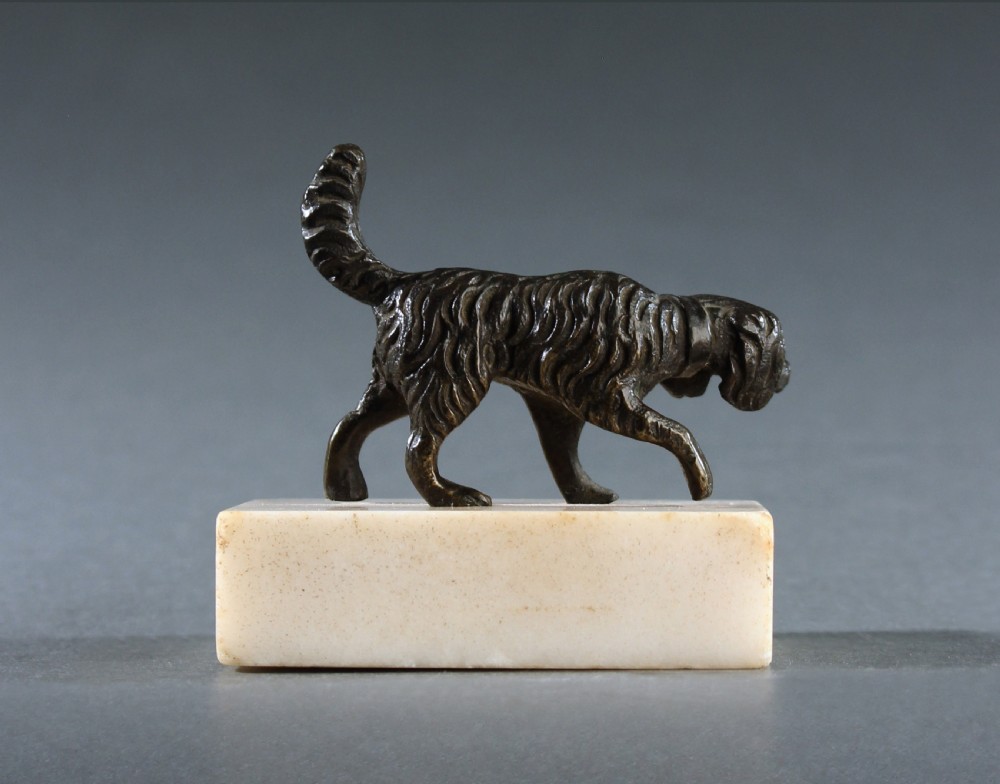 Georgian hunting dog paperweight  View V