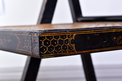 AESTHETIC PERIOD JAPANNED FOLDING CHAIR - ADDITIONAL PHOTO 3
