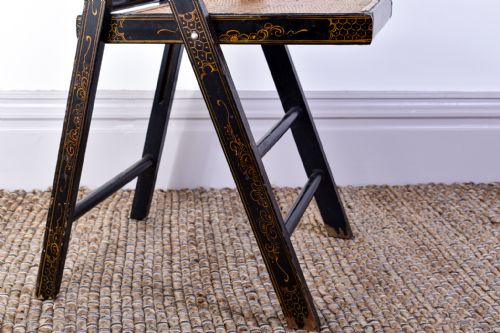 AESTHETIC PERIOD JAPANNED FOLDING CHAIR - ADDITIONAL PHOTO 5