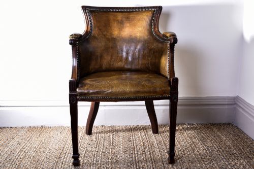 george iii mahogany desk chair - CATEGORY: ANTIQUE CHAIRS - DATED 18TH CENTURY