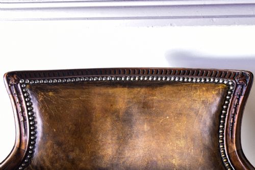 GEORGE III MAHOGANY DESK CHAIR - ADDITIONAL PHOTO 3