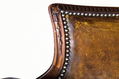 GEORGE III MAHOGANY DESK CHAIR - ADDITIONAL PHOTO 6