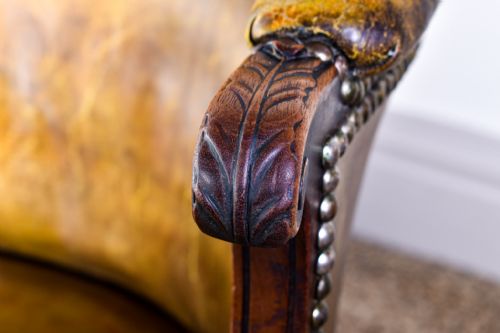 GEORGE III MAHOGANY DESK CHAIR - ADDITIONAL PHOTO 7
