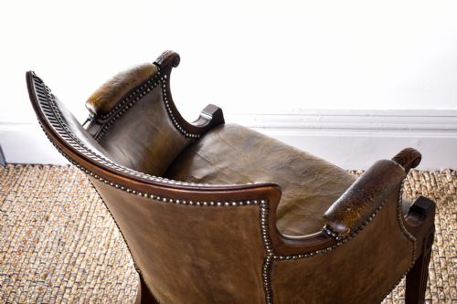 GEORGE III MAHOGANY DESK CHAIR - ADDITIONAL PHOTO 8