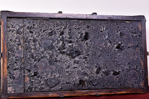 19TH CENTURY OAK RAILWAY HUMIDOR - ADDITIONAL PHOTO 3