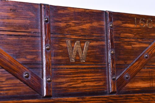 19TH CENTURY OAK RAILWAY HUMIDOR - ADDITIONAL PHOTO 7