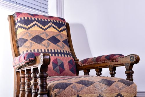 A LAMB OF MANCHESTER OPEN ARMCHAIR - ADDITIONAL PHOTO 2