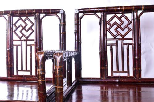 BRIGHTON PAVILLION STYLE BAMBOO ARMCHAIRS - ADDITIONAL PHOTO 4
