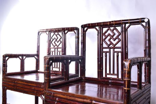 BRIGHTON PAVILLION STYLE BAMBOO ARMCHAIRS - ADDITIONAL PHOTO 5