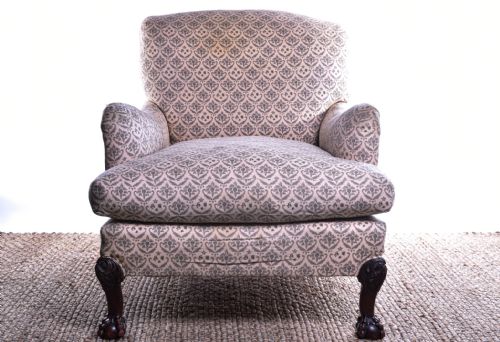 howard sons ivor armchair - CATEGORY: ANTIQUE CHAIRS - DATED EDWARDIAN