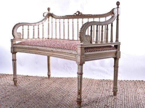 FRENCH 19TH CENTURY WINDOW SEAT - ADDITIONAL PHOTO 5