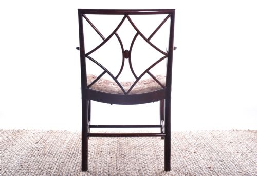 GEORGE III MAHOGANY COCKPEN ARMCHAIR - ADDITIONAL PHOTO 2