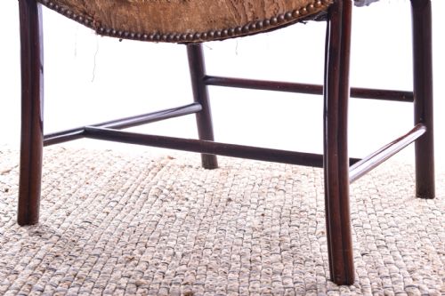 GEORGE III MAHOGANY COCKPEN ARMCHAIR - ADDITIONAL PHOTO 5