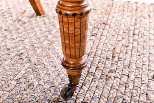 A SATIN BIRCH AND MARQUETRY INLAID CHAIR BY HENRY THOMAS PETERS GENOA - ADDITIONAL PHOTO 3