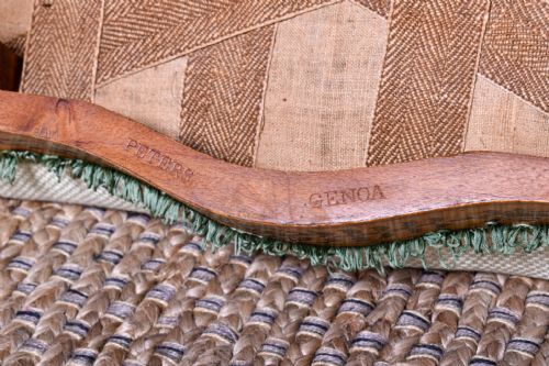 A SATIN BIRCH AND MARQUETRY INLAID CHAIR BY HENRY THOMAS PETERS GENOA - ADDITIONAL PHOTO 7