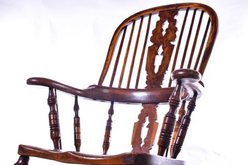 YEW BROAD ARM ROCKING WINDSOR - ADDITIONAL PHOTO 5