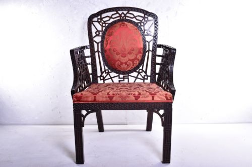 19TH CENTURY 'CHINESE CHIPPENDALE' ARMCHAIR - ADDITIONAL PHOTO 1