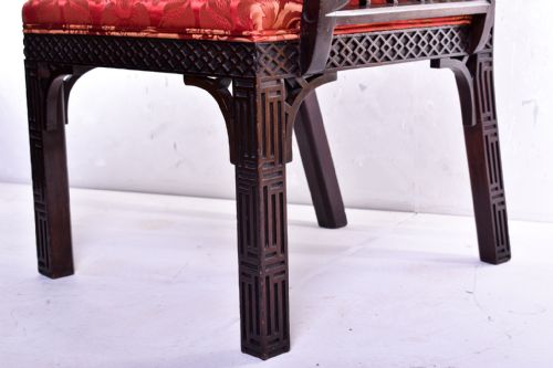 19TH CENTURY 'CHINESE CHIPPENDALE' ARMCHAIR - ADDITIONAL PHOTO 2