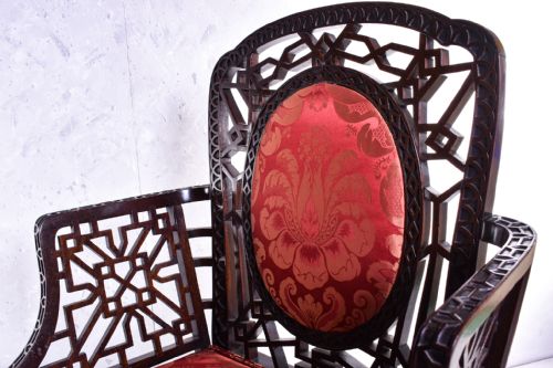 19TH CENTURY 'CHINESE CHIPPENDALE' ARMCHAIR - ADDITIONAL PHOTO 4