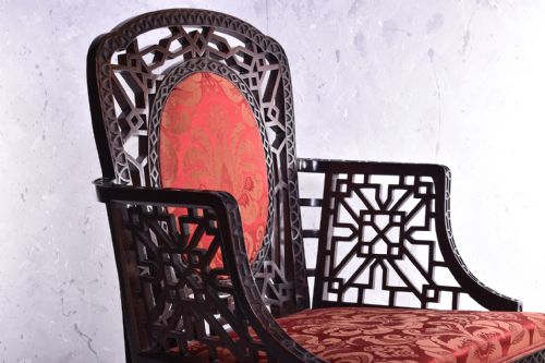 19TH CENTURY 'CHINESE CHIPPENDALE' ARMCHAIR - ADDITIONAL PHOTO 6