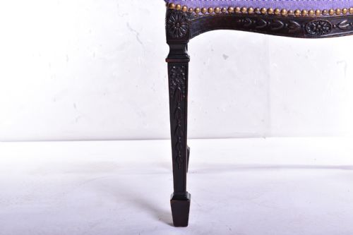 GEORGE III STYLE SERPENTINE STOOL - ADDITIONAL PHOTO 3