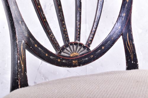 GEORGE III HEPPLEWHITE OPEN ARMCHAIR - ADDITIONAL PHOTO 2