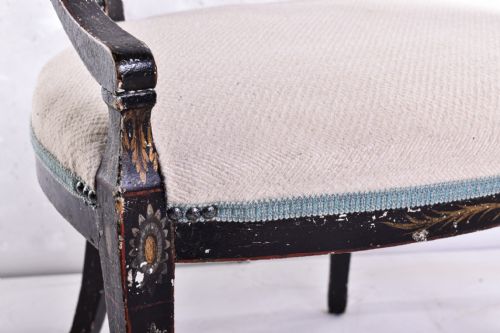 GEORGE III HEPPLEWHITE OPEN ARMCHAIR - ADDITIONAL PHOTO 3