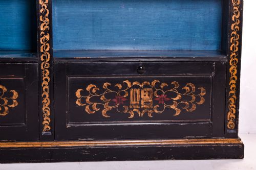 EBONISED OPEN BOOKCASE - ADDITIONAL PHOTO 1
