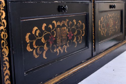 EBONISED OPEN BOOKCASE - ADDITIONAL PHOTO 6