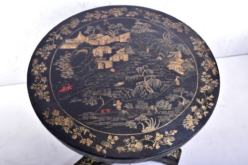 JAPANNED 'CHINOISERIE' CENTER TABLE - ADDITIONAL PHOTO 1