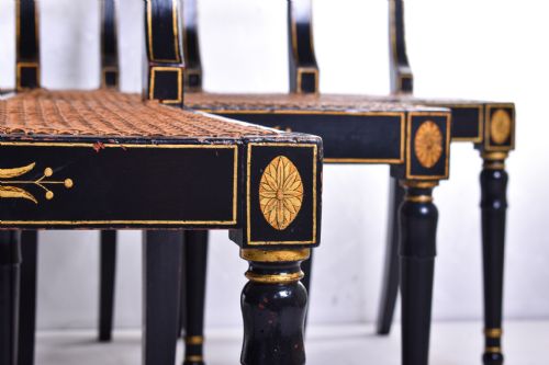 A REGENCY SET OF DINING CHAIRS - ADDITIONAL PHOTO 3