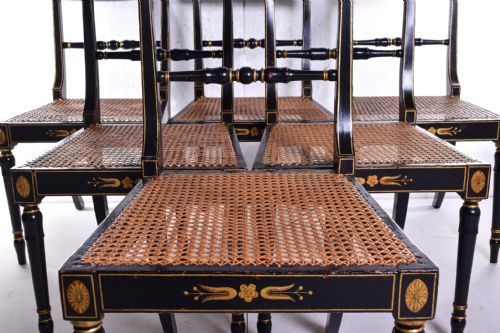 A REGENCY SET OF DINING CHAIRS - ADDITIONAL PHOTO 5