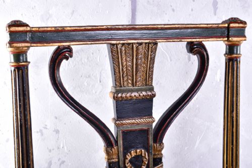 PAIR OF LATE 18TH CENTURY PAINTED SIDE CHAIRS - ADDITIONAL PHOTO 5