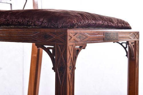 PAIR OF SATINWOOD JAPANNED CHAIRS BY HILLE CO - ADDITIONAL PHOTO 2