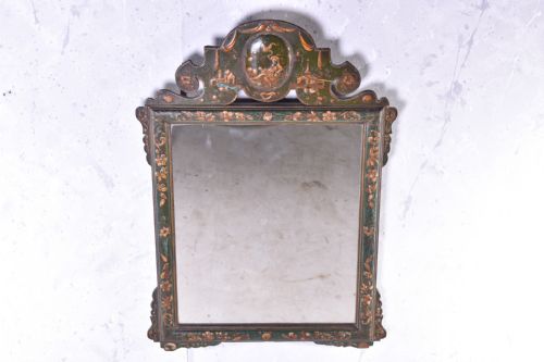 green chinoiserie mirror - CATEGORY: ANTIQUE MIRRORS - DATED 19TH CENTURY