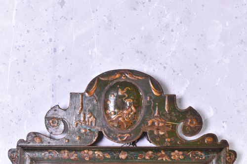 GREEN CHINOISERIE MIRROR - ADDITIONAL PHOTO 1