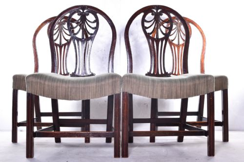 a set of four george iii period honeysuckle dining chairs - CATEGORY: ANTIQUE CHAIRS - DATED 18TH CENTURY