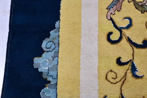 CHINOISERIE CARPET FROM THE ESTATE OF THE LATE SIR ARTHUR LASENBY LIBERTY CIRCA 1900 - ADDITIONAL PHOTO 5