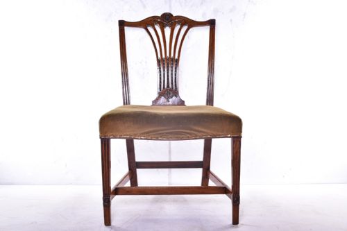 a fine george iii fanback chair - CATEGORY: ANTIQUE CHAIRS - DATED 18TH CENTURY