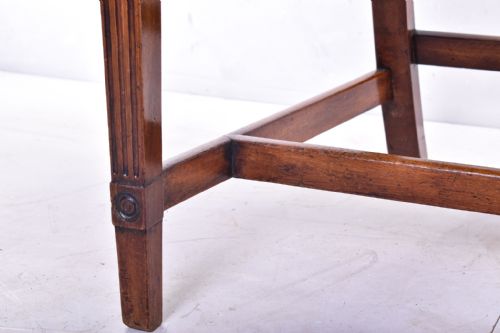 A FINE GEORGE III FANBACK CHAIR - ADDITIONAL PHOTO 1