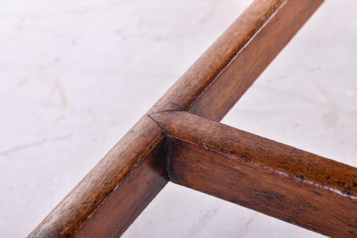 A FINE GEORGE III FANBACK CHAIR - ADDITIONAL PHOTO 2