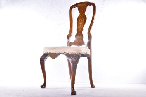 early queen anne walnut side chair - CATEGORY: ANTIQUE CHAIRS - DATED 18TH CENTURY