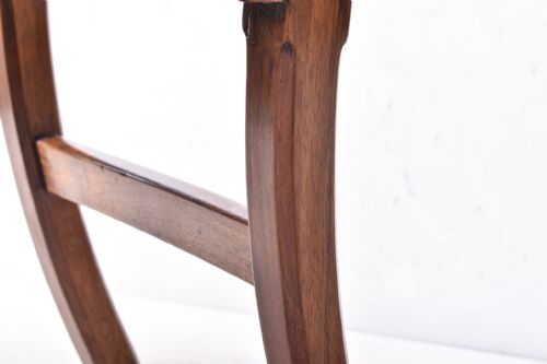 A PAIR OF GEORGE II SCROLL TOP SIDE CHAIRS - ADDITIONAL PHOTO 2