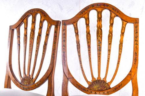 PAIR OF PAINTED SIDE CHAIRS - ADDITIONAL PHOTO 1