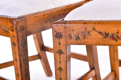 PAIR OF PAINTED SIDE CHAIRS - ADDITIONAL PHOTO 2