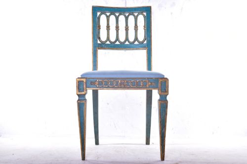 PAINTED ITALIAN SIDE CHAIR - ADDITIONAL PHOTO 2